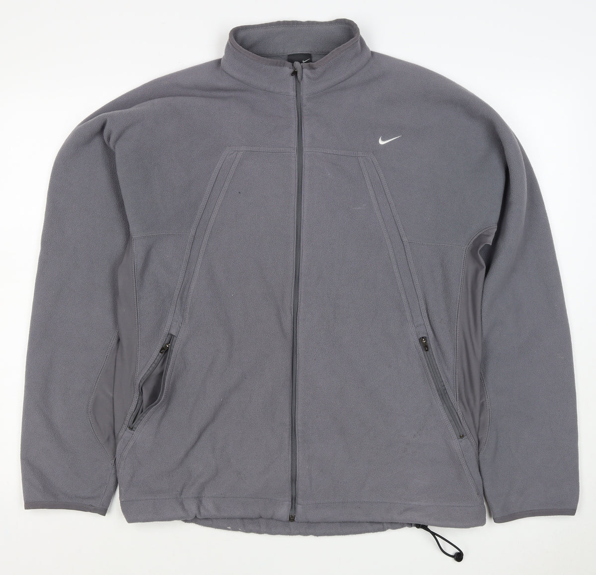 Nike Men's Grey L Therma-FIT Fleece Full Zip Thermal Jacket