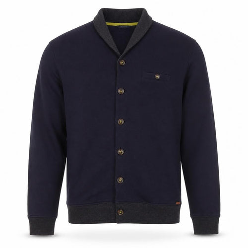 Ted Baker Men’s Blue XL Shawl Collar Button Knit Jacket