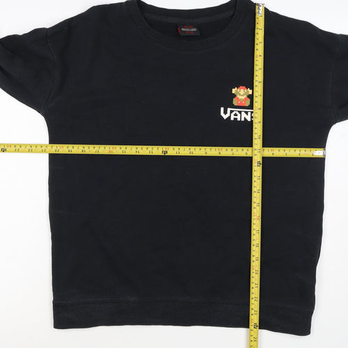 Vans Nintendo Men's Black M Mario Game Over Graphic Print Sweatshirt