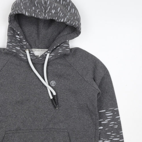 Proviz Women’s Grey Reflective Hooded Pullover Sweatshirt UK 12