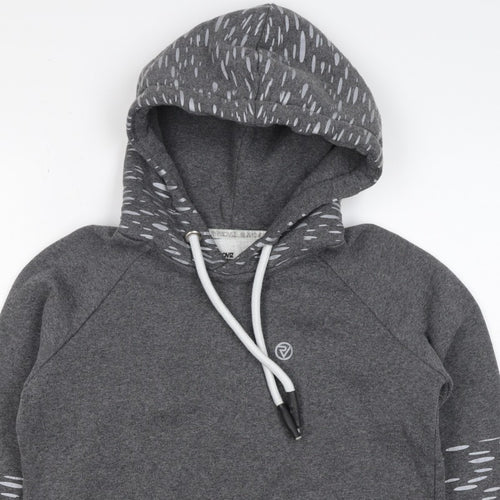 Proviz Women’s Grey Reflective Hooded Pullover Sweatshirt UK 12