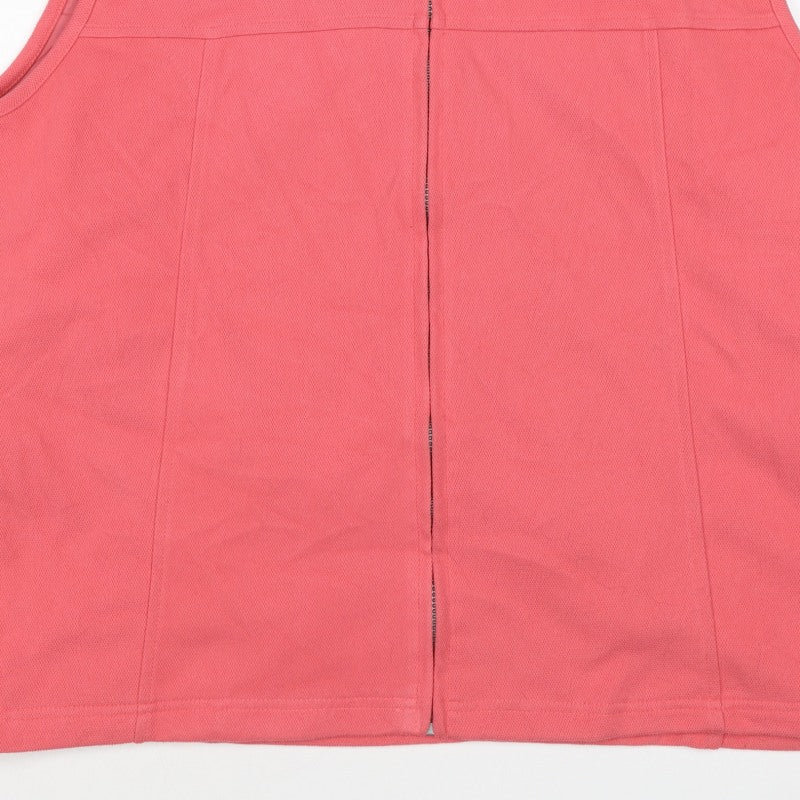 Stilo Women's Pink L Sleeveless Full Zip Polyester Waistcoat