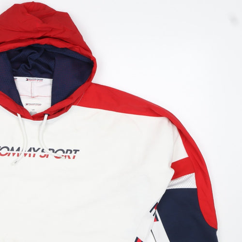 Tommy Sport Women’s Multicolour L Logo Colourblock Pullover Hoodie