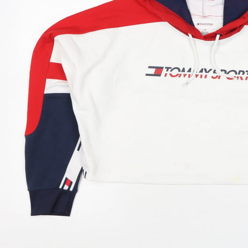 Tommy Sport Women’s Multicolour L Logo Colourblock Pullover Hoodie