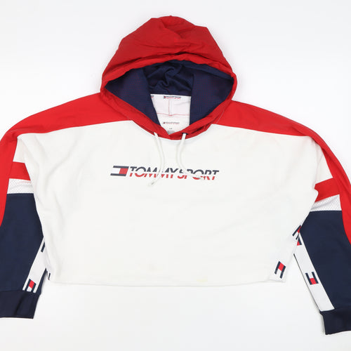 Tommy Sport Women’s Multicolour L Logo Colourblock Pullover Hoodie
