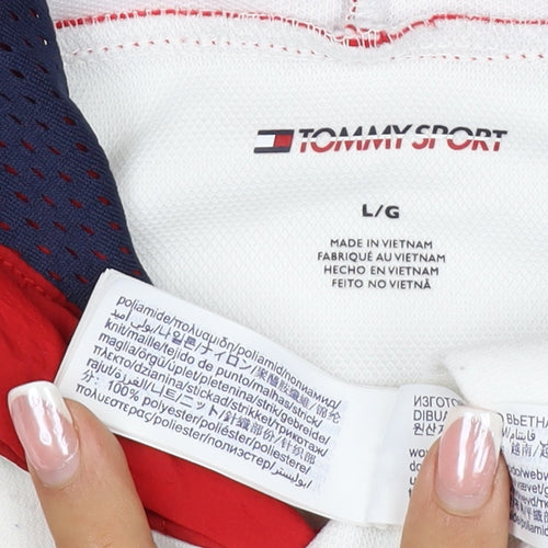 Tommy Sport Women’s Multicolour L Logo Colourblock Pullover Hoodie