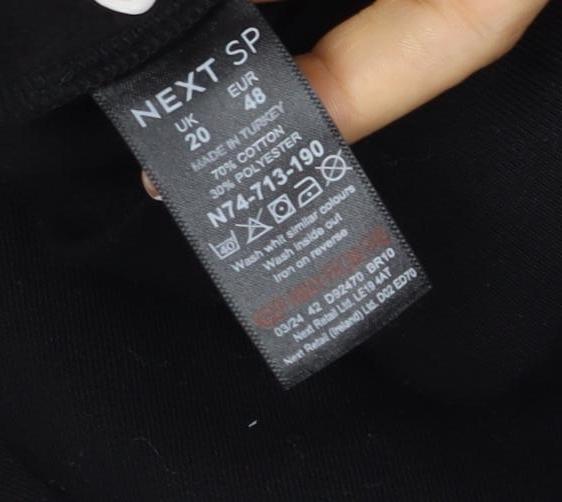 Next SP Women’s Black UK 20 Paris 1982 Graphic Pullover Sweatshirt