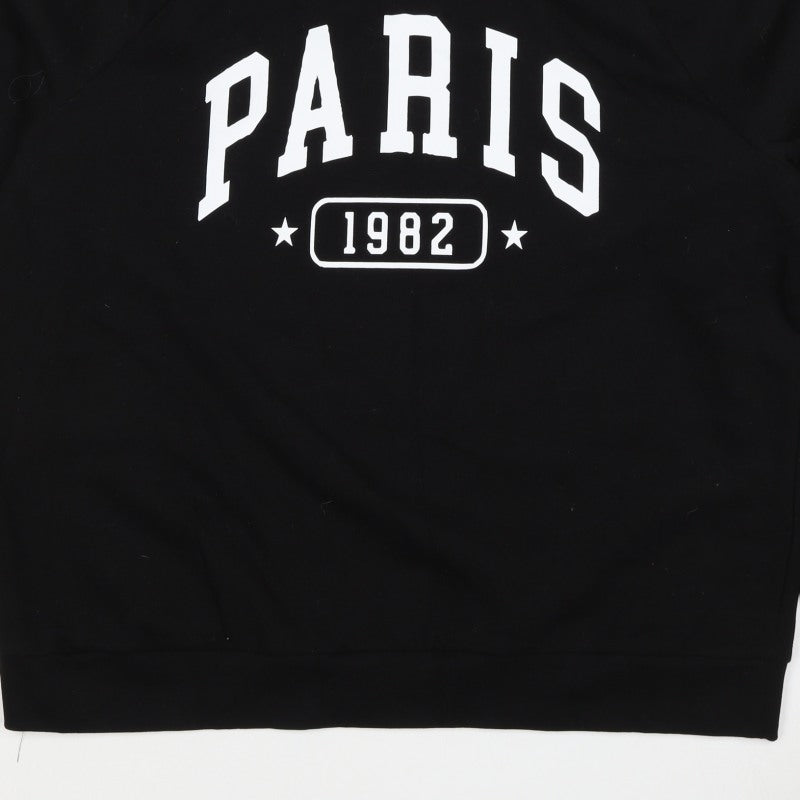 Next SP Women’s Black UK 20 Paris 1982 Graphic Pullover Sweatshirt