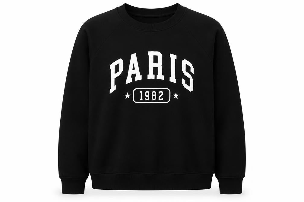 Next SP Women’s Black UK 20 Paris 1982 Graphic Pullover Sweatshirt