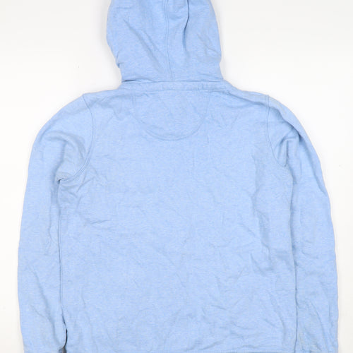 Fat Face Women Blue UK 10 Full Zip Hooded Cotton Blend Hoodie