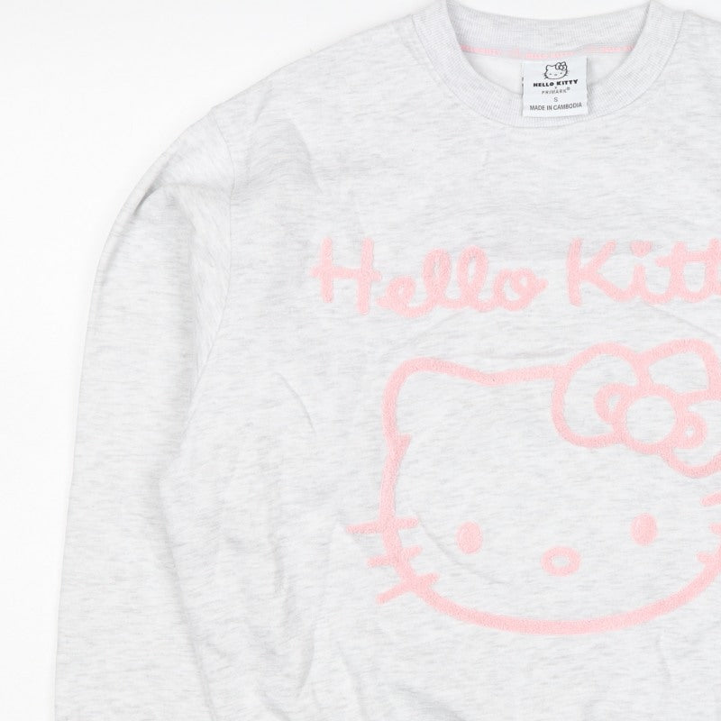 Additional view of Primark Hello Kitty Women’s Grey Pink S Pullover Sweatshirt