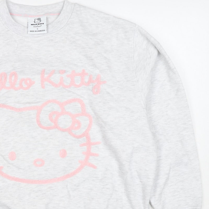 Additional view of Primark Hello Kitty Women’s Grey Pink S Pullover Sweatshirt