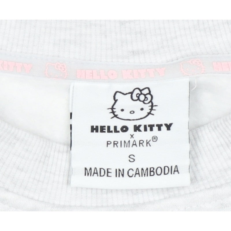 Additional view of Primark Hello Kitty Women’s Grey Pink S Pullover Sweatshirt