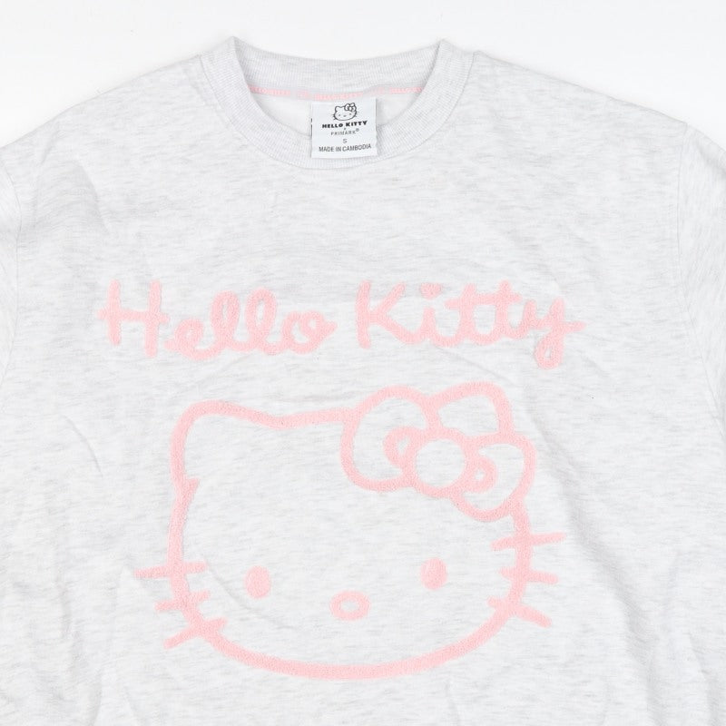 Additional view of Primark Hello Kitty Women’s Grey Pink S Pullover Sweatshirt