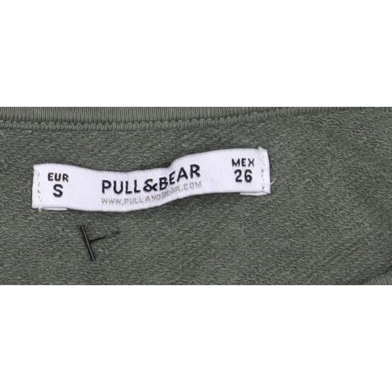 Additional view of Pull&Bear Women’s Green S Only Live Once Graphic Pullover Sweatshirt