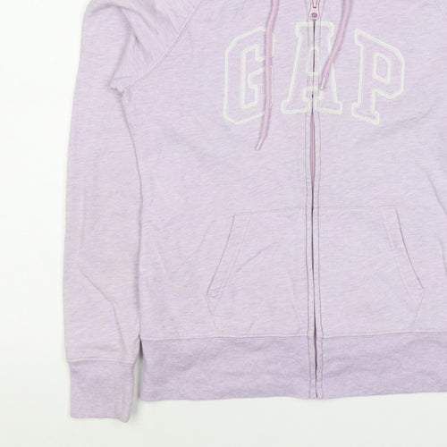 Gap Women’s Pink S Full Zip Logo Hooded Fleece Hoodie