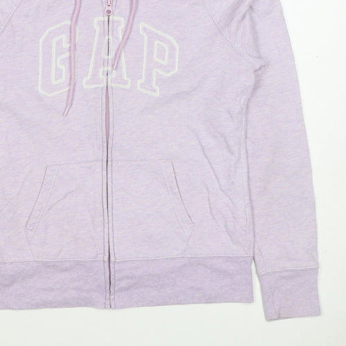 Gap Women’s Pink S Full Zip Logo Hooded Fleece Hoodie