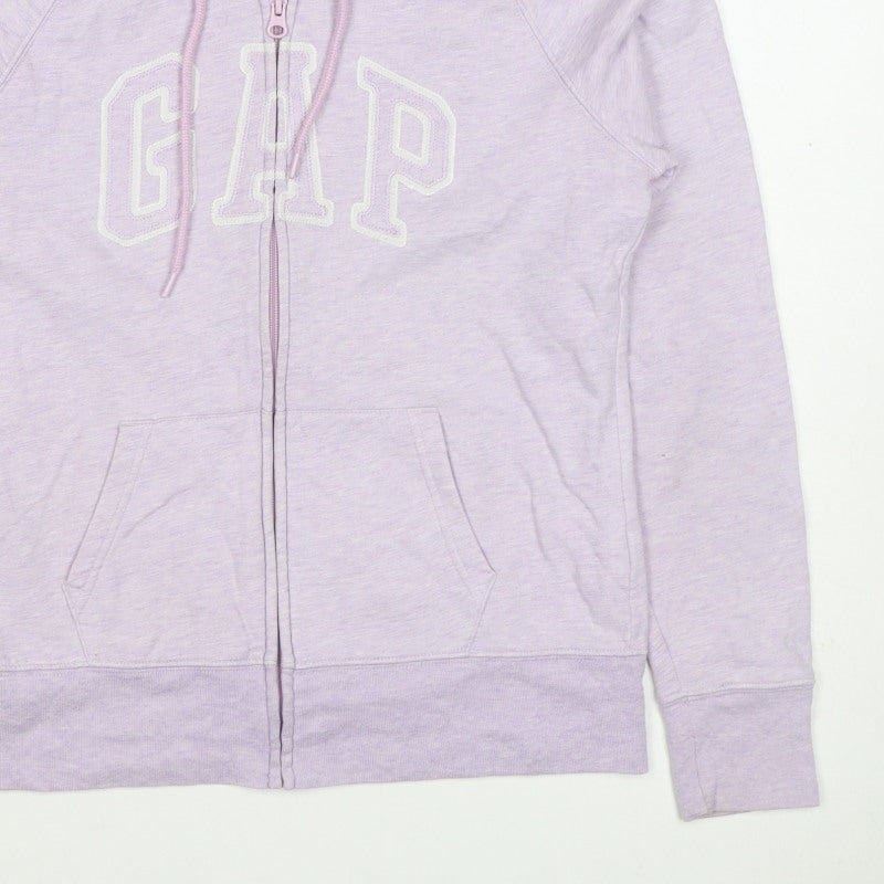 Gap Women’s Pink S Full Zip Logo Hooded Fleece Hoodie