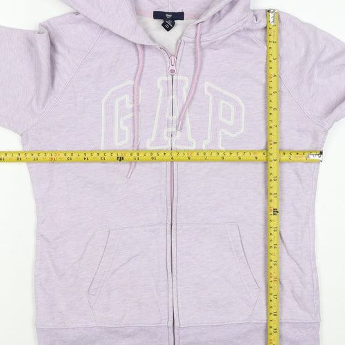 Gap Women’s Pink S Full Zip Logo Hooded Fleece Hoodie