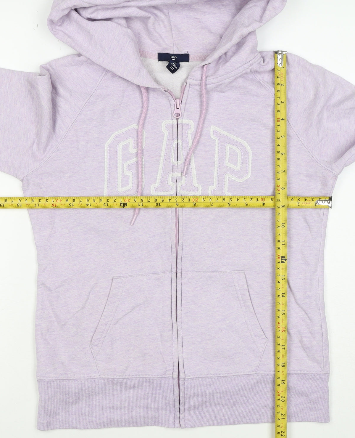Gap Women’s Pink S Full Zip Logo Hooded Fleece Hoodie