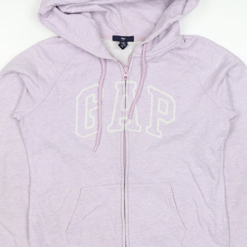 Gap Women’s Pink S Full Zip Logo Hooded Fleece Hoodie