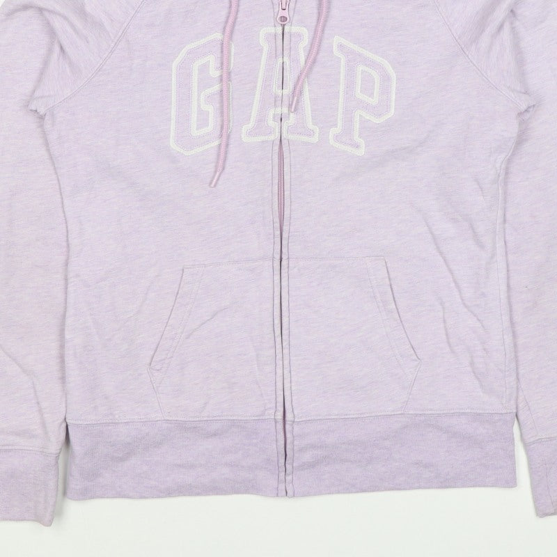 Gap Women’s Pink S Full Zip Logo Hooded Fleece Hoodie