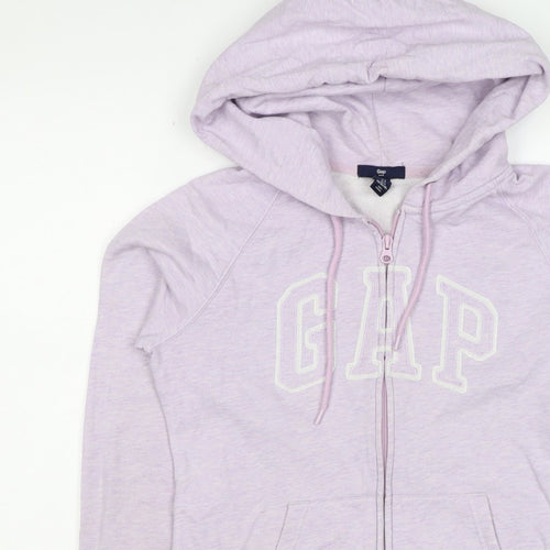 Gap Women’s Pink S Full Zip Logo Hooded Fleece Hoodie