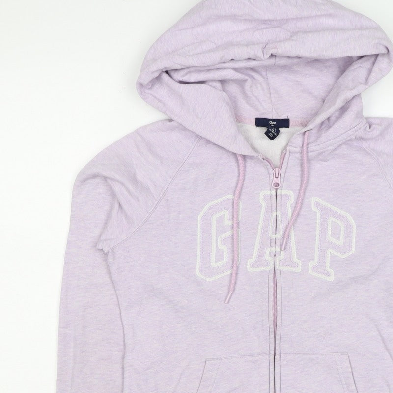 Gap Women’s Pink S Full Zip Logo Hooded Fleece Hoodie