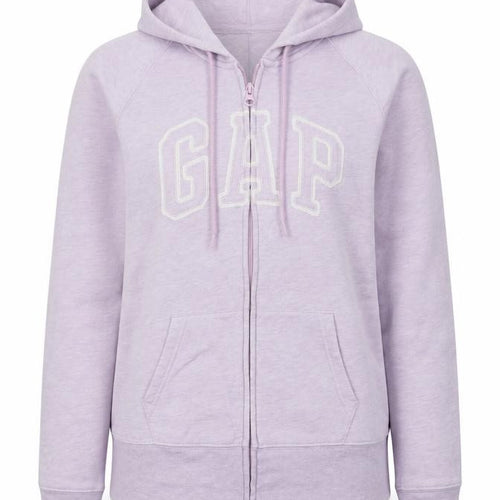 Gap Women’s Pink S Full Zip Logo Hooded Fleece Hoodie
