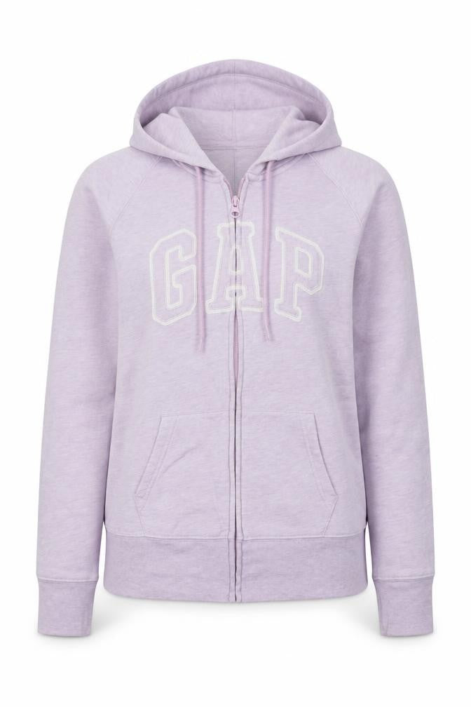 Gap Women’s Pink S Full Zip Logo Hooded Fleece Hoodie