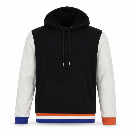 ASOS Men’s Black M Pullover Hoodie Colour Block Striped Trim