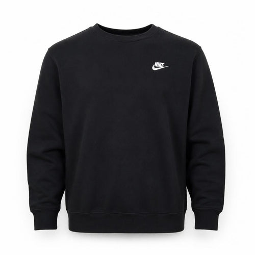 Nike Men’s Black M Crew Neck Pullover Sweatshirt Embroidered Logo