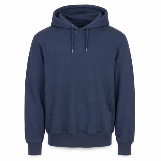 Uniqlo Men’s Blue S Pullover Hooded Cotton Fleece Hoodie Pockets