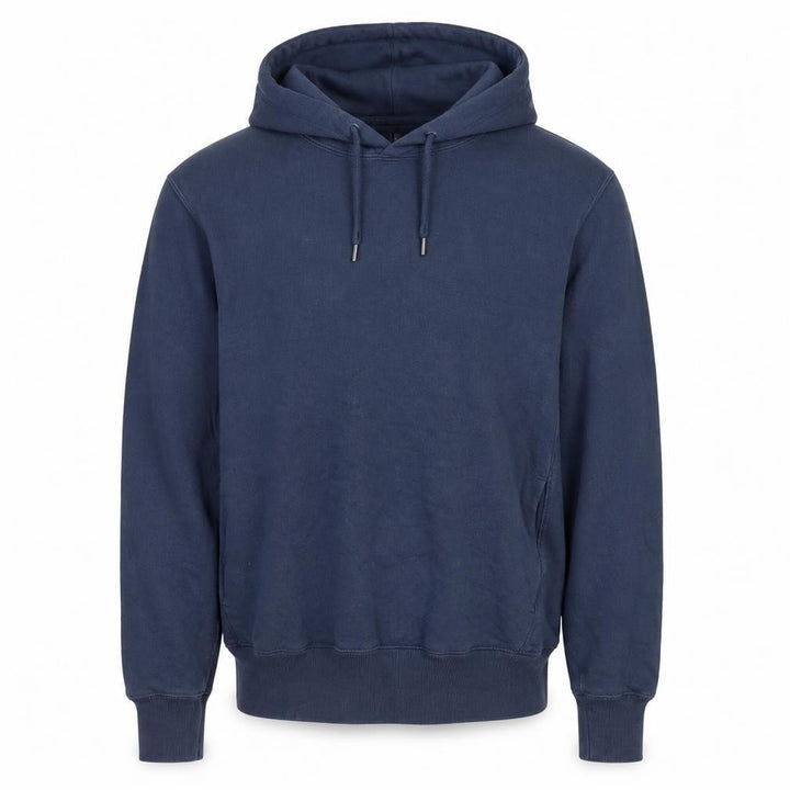Uniqlo Men’s Blue S Pullover Hooded Cotton Fleece Hoodie Pockets