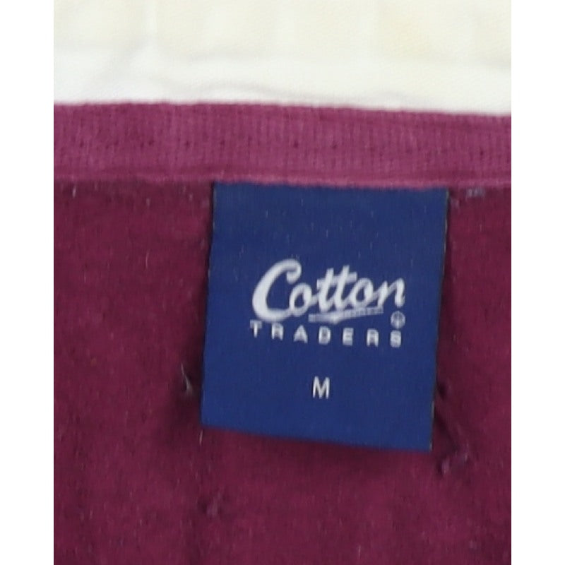 Cotton Traders Men's Multicoloured M Striped Henley Rugby Sweatshirt