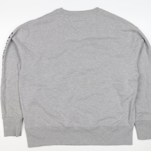 Tommy Jeans Men's Grey XL Pullover Sweatshirt Nautical Logo Graphic