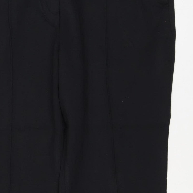 Additional view of Marks and Spencer Women Black, size 20, Short Straight Stretch Trousers
