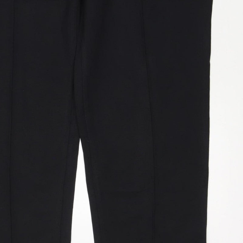 Additional view of Marks and Spencer Women Black, size 20, Short Straight Stretch Trousers