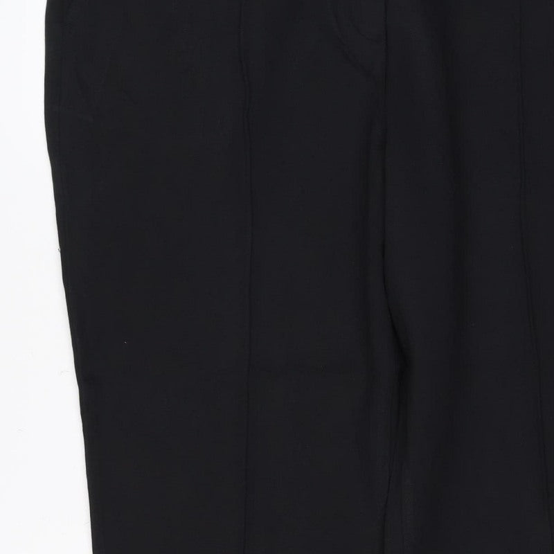 Additional view of Marks and Spencer Women Black, size 20, Short Straight Stretch Trousers