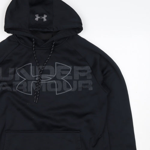 Under Armour Men’s Black S Loose Fit Logo Graphic Pullover Hoodie