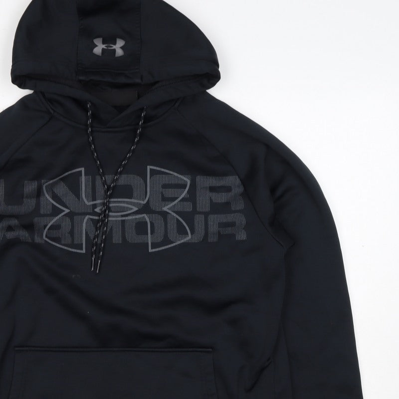 Under Armour Men’s Black S Loose Fit Logo Graphic Pullover Hoodie