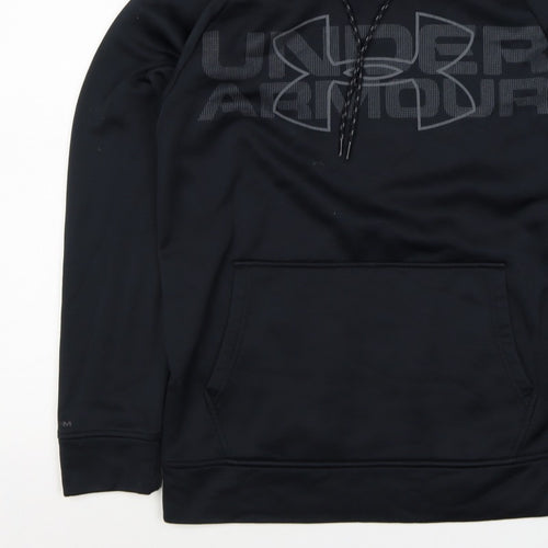 Under Armour Men’s Black S Loose Fit Logo Graphic Pullover Hoodie
