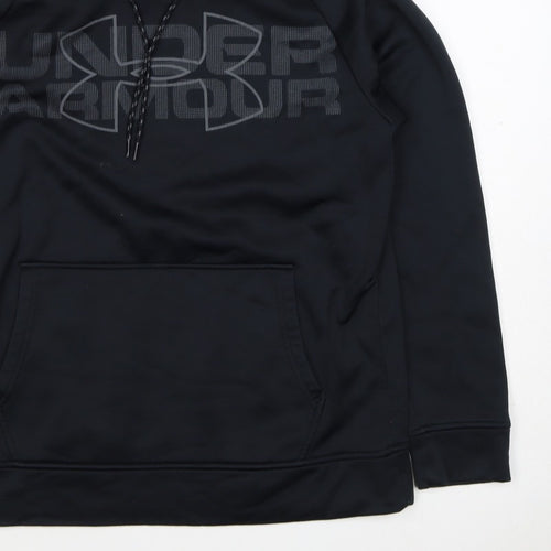 Under Armour Men’s Black S Loose Fit Logo Graphic Pullover Hoodie