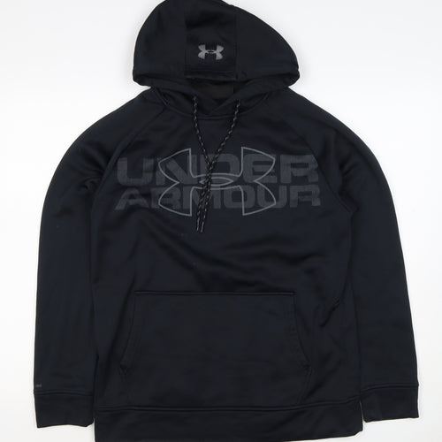 Under Armour Men’s Black S Loose Fit Logo Graphic Pullover Hoodie