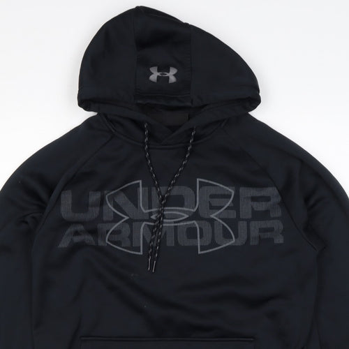 Under Armour Men’s Black S Loose Fit Logo Graphic Pullover Hoodie