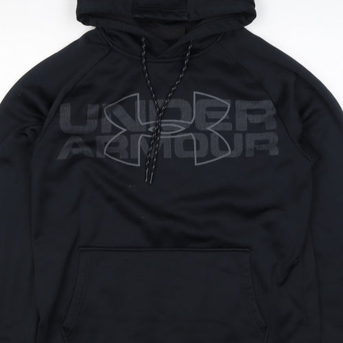 Under Armour Men’s Black S Loose Fit Logo Graphic Pullover Hoodie