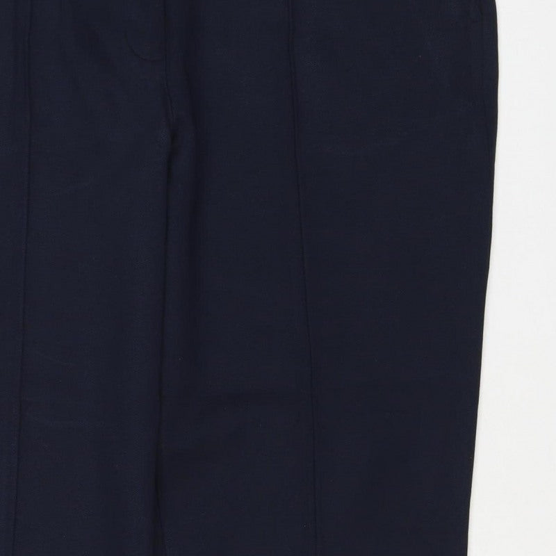 Marks and Spencer Women’s Navy Size 18 Short Straight Pull-On Trousers