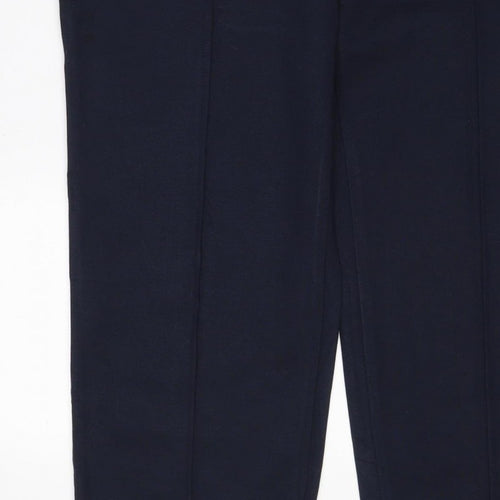 Marks and Spencer Women’s Navy Size 18 Short Straight Pull-On Trousers