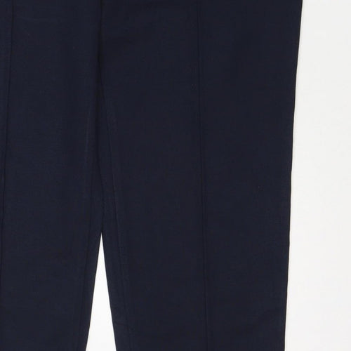 Marks and Spencer Women’s Navy Size 18 Short Straight Pull-On Trousers