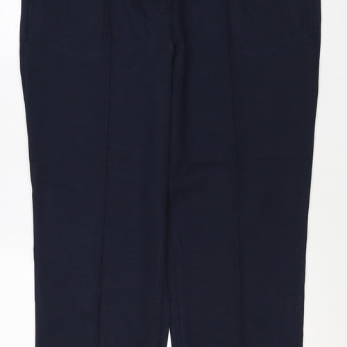 Marks and Spencer Women’s Navy Size 18 Short Straight Pull-On Trousers
